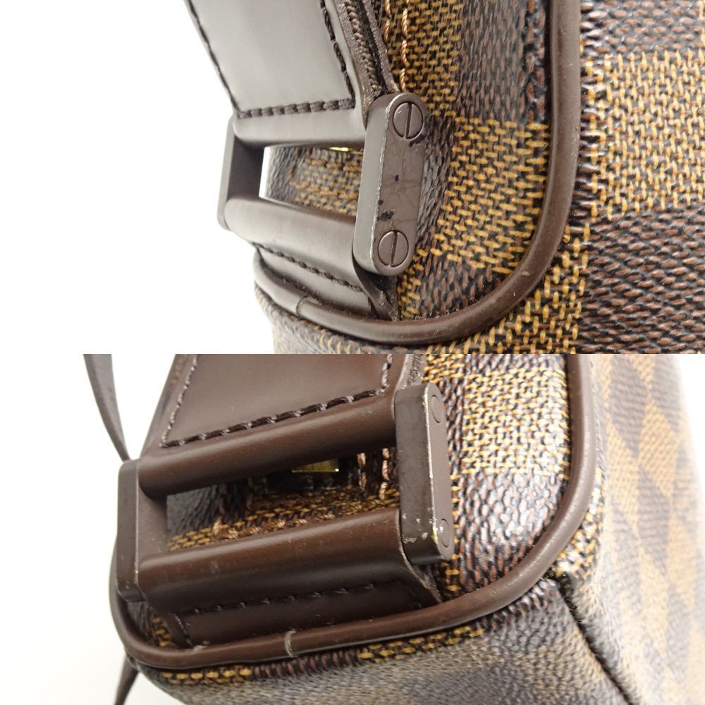 Louis Vuitton Damier Olaf PM Ebene Shoulder Bag Brown - Picture 6 of 8